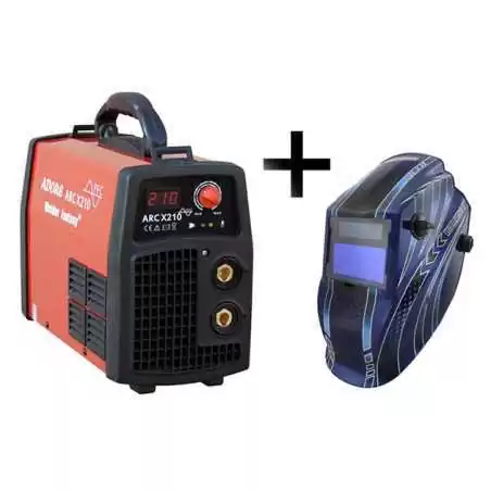 Spawarka ARC MMA ADORE X/210 IGBT Welder Fantasy + przyłbica TECMEN T-700