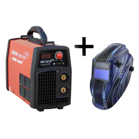 Spawarka ARC MMA ADORE X/210 IGBT Welder Fantasy + przyłbica TECMEN T-700