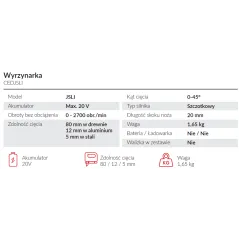 Wyrzynarka Cedrus CEDJSLI