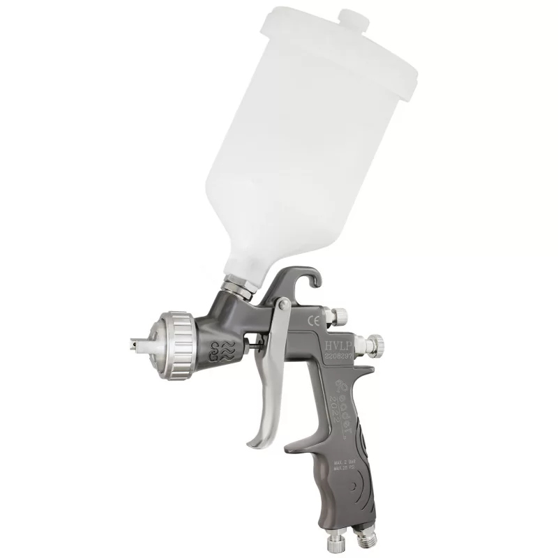 Pistolet lakierniczy LEADER K411 HVLP 1.8mm zbiornik 600ml model 2022