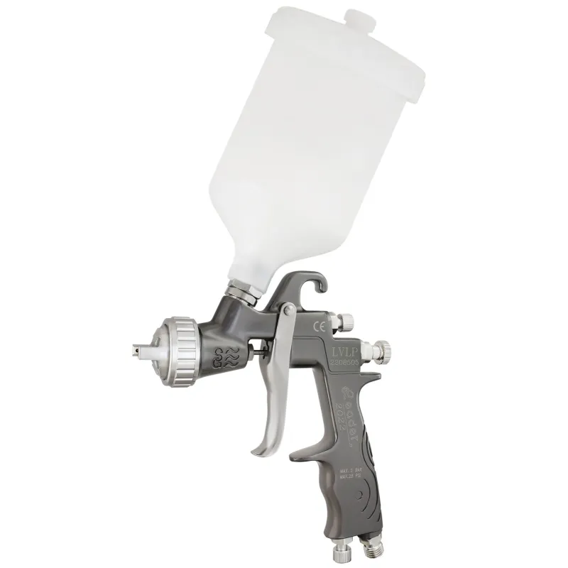 Pistolet lakierniczy LEADER K411 LVLP 1.3mm zbiornik 600ml model 2022