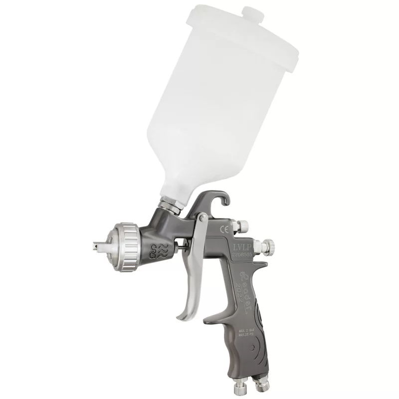Pistolet lakierniczy LEADER K411 LVLP 1.4mm zbiornik 600ml model 2022