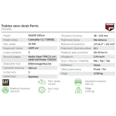 Ferris ZERO-SKRĘT IS6200 - Traktorek z deckiem 183cm