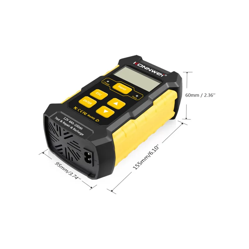 Cyfrowy tester akumulatorów 12V Konnwei KW510 Cyfrowy tester akumulatorów 12V Konnwei KW510