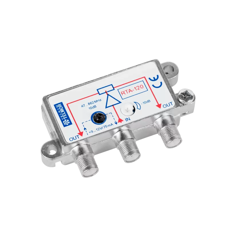 Rozgałęźnik TV RTA 120-aktywny 2-wyjścia-TELMOR