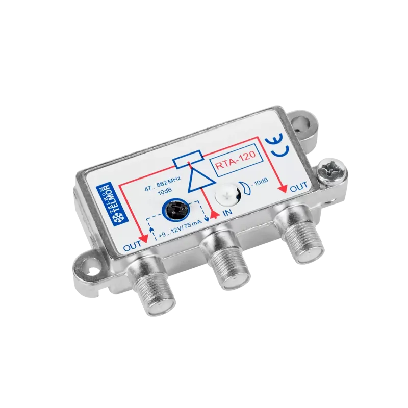 Rozgałęźnik TV RTA 120-aktywny 2-wyjścia-TELMOR Rozgałęźnik TV RTA 120-aktywny 2-wyjścia-TELMOR