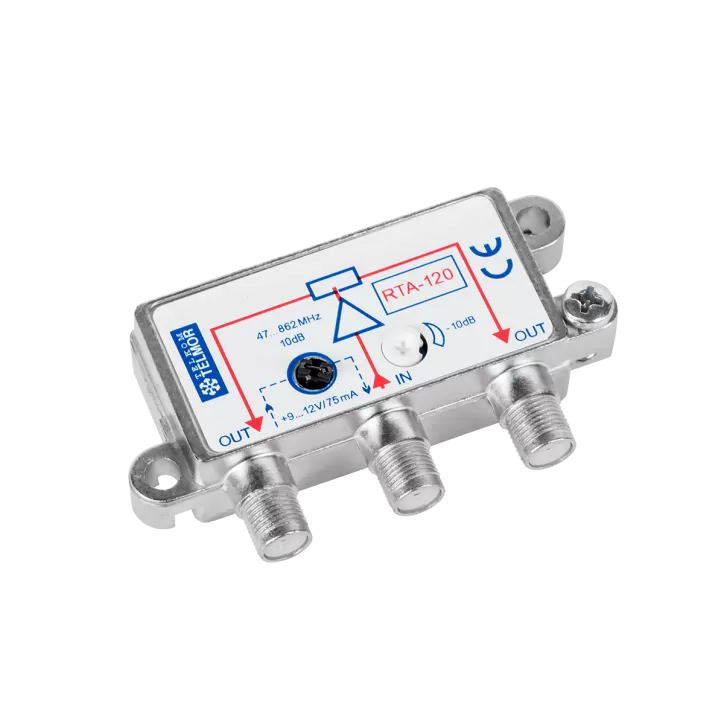 Rozgałęźnik TV RTA 120-aktywny 2-wyjścia-TELMOR