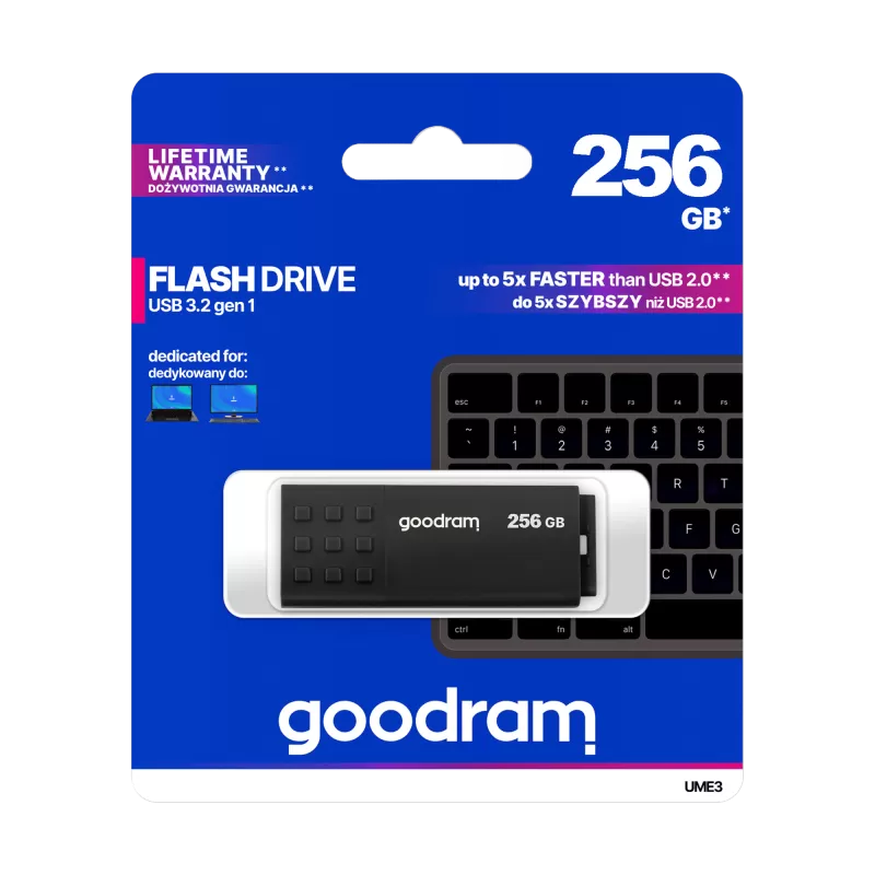 Pendrive Goodram USB 3.2 256GB czarny