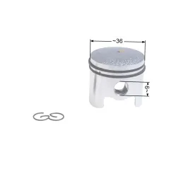 Tłok NAC 36mm CG330 wykaszarki marketowe