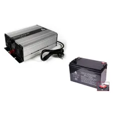 Zestaw zasilania awaryjnego Sinus UPS-2000SR 2000W + AKU 100Ah 12V VRLA AGM