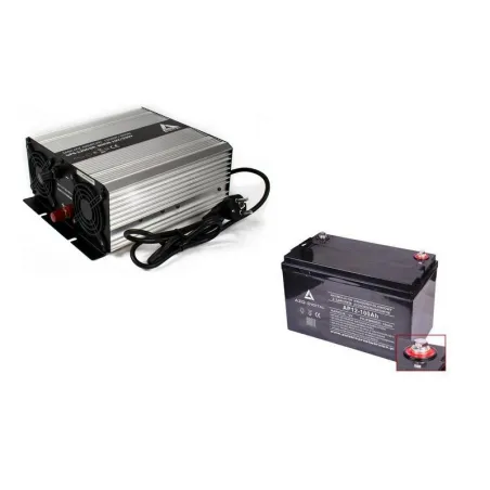 Zestaw zasilania awaryjnego Sinus UPS-1200SR 1200W + AKU 100Ah 12V VRLA AGM