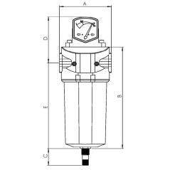 ATS FGO34 H-FILTR 1/2" 0,01 micron max. 16bar 600 l/min mechaniczno-koalescencyjny olej