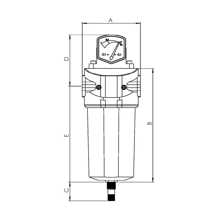 ATS FGO34 P-FILTR 1/2" 3 micron max. 16bar 600 l/min mechaniczny cząstki stałe