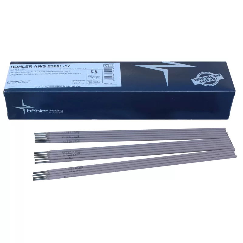 Bohler MMA elektroda spawalnicza chromowo-niklowa 308L 2.5x300/3.9paczka/15.6karton (cena za 1 paczkę)