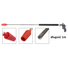 Pistolet do dmuchania oraz czyszczenia wkładów filtrów przemysłowych 1m 'PROFI 40' venturi