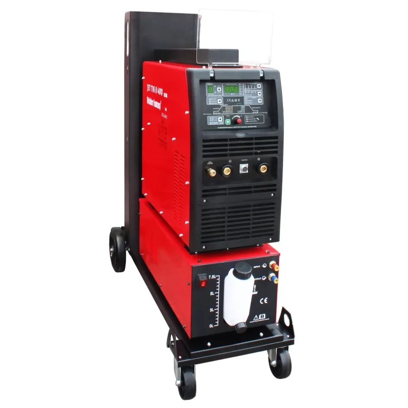 Spawarka inwertorowa JET TIG II TOWER AC/DC 400A IGBT PFC Welder Fantasy + chłodnica + wózek + uchwyt ARC-T5W 4m
