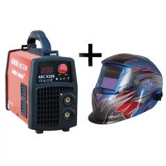 Spawarka ARC MMA ADORE X/200 IGBT Welder Fantasy + przyłbica samościemniająca 3035/S