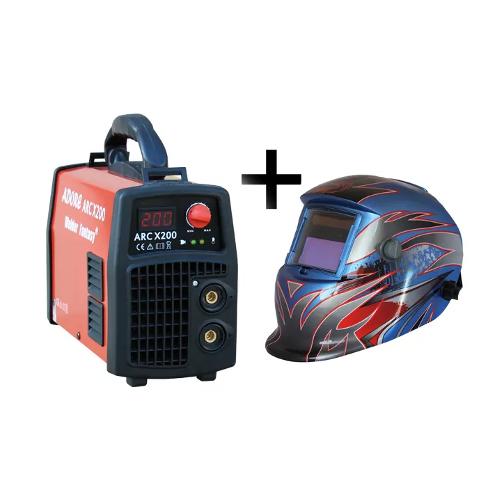 Spawarka ARC MMA ADORE X/200 IGBT Welder Fantasy + przyłbica samościemniająca 3035/S Spawarka ARC MMA ADORE X/200 IGBT Welder Fantasy + przyłbica samościemniająca 3035/S
