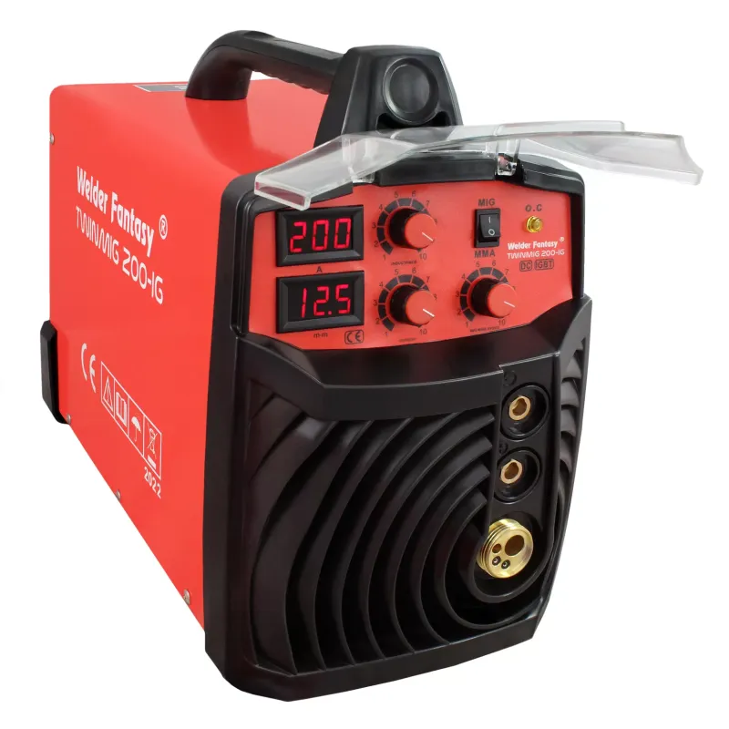Półautomat spawalniczy 2w1 TWINMIG 200A-IG reg. indukcyjności. MIG/MAG/FCAW/MMA Welder Fantasy
