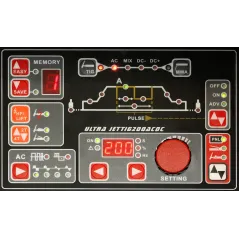 Spawarka inwertorowa ULTRA JET TIG AC/DC 200 IGBT Welder Fantasy+ uchwyt Parker