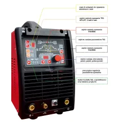 Spawarka inwertorowa ULTRA JET TIG AC/DC 200 IGBT Welder Fantasy+ uchwyt Parker