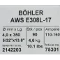 Bohler MMA elektroda spawalnicza chromowo-niklowa 308L 4.0x350/4.6paczka/18.4karton (cena za 1 paczkę) Bohler MMA elektroda spawalnicza chromowo-niklowa 308L 4.0x350/4.6paczka/18.4karton (cena za 1 paczkę)