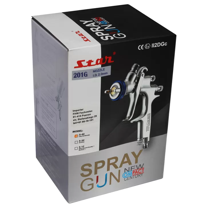 Pistolet lakierniczy STAR S-4C 201G 2.0mm Pistolet lakierniczy STAR S-4C 201G 2.0mm