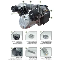 Sprężarka tłokowa kompresor Shamal HD 65DV/50 330/50 1450 obr 230V 10 bar