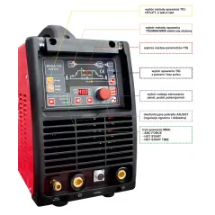 Spawarka inwertorowa MegaTig 400DC Uchwyt T5W 4m+Chłodnica+Wózek