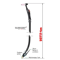 TIG UCHWYT SUREGRIP SGT17/8M MIGATRONIC