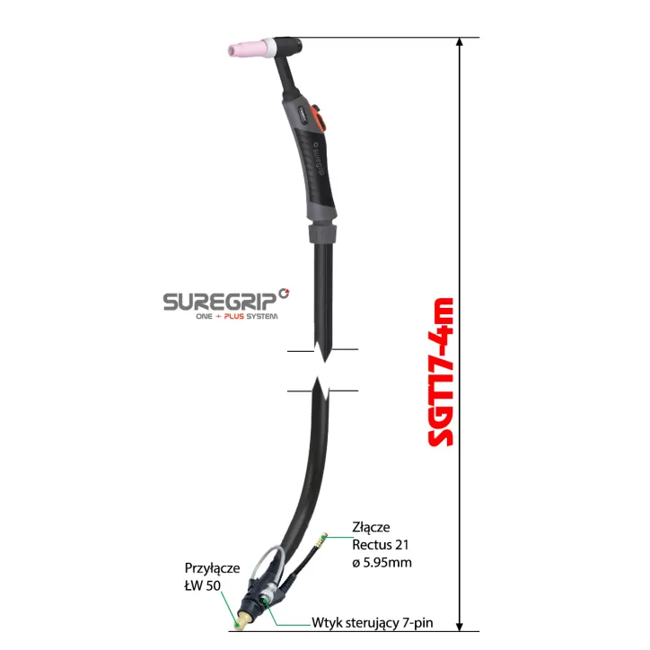 TIG UCHWYT SUREGRIP SGT17/8M MIGATRONIC TIG UCHWYT SUREGRIP SGT17/8M MIGATRONIC