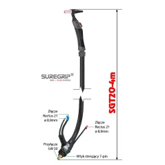 TIG UCHWYT SPAWALNICZY PARKER SUREGRIP SGT20FX PKG X 4M