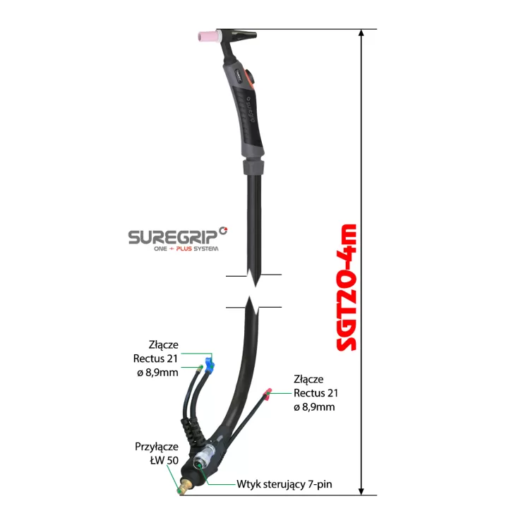 TIG UCHWYT SPAWALNICZY PARKER SUREGRIP SGT20FX PKG X 4M TIG UCHWYT SPAWALNICZY PARKER SUREGRIP SGT20FX PKG X 4M