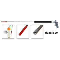 Pistolet do dmuchania oraz czyszczenia wkładów filtrów przemysłowych 1m 'PROFI 40' dysza kątowa