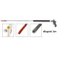 Pistolet do dmuchania oraz czyszczenia wkładów filtrów przemysłowych 1m 'PROFI 40' dysza kątowa