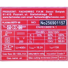 Przecinarka plazmowa HEFTY II 60 Welder Fantasy