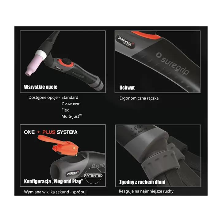 TIG UCHWYT SPAWALNICZY PARKER SUREGRIP SGT18 FLEX PKG X 8m TIG UCHWYT SPAWALNICZY PARKER SUREGRIP SGT18 FLEX PKG X 8m