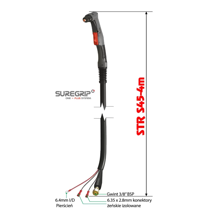 PLAZMA UCHWYT PLAZMOWY PARKER TRF S45 SUREGRIP 4m PLAZMA UCHWYT PLAZMOWY PARKER TRF S45 SUREGRIP 4m