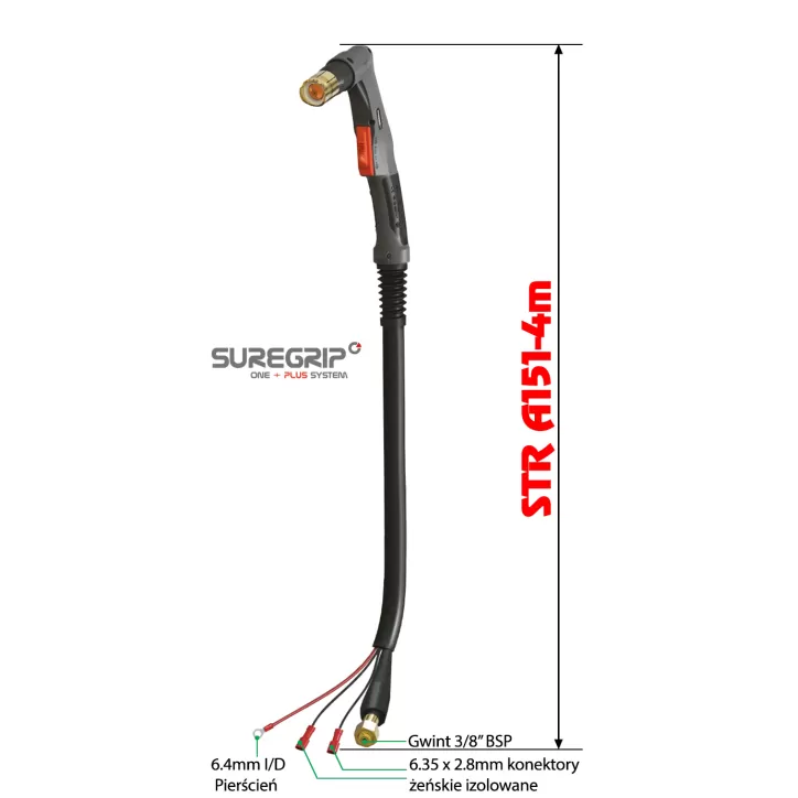 PLAZMA UCHWYT PLAZMOWY PARKER TRF A151 SUREGRIP 4m PLAZMA UCHWYT PLAZMOWY PARKER TRF A151 SUREGRIP 4m