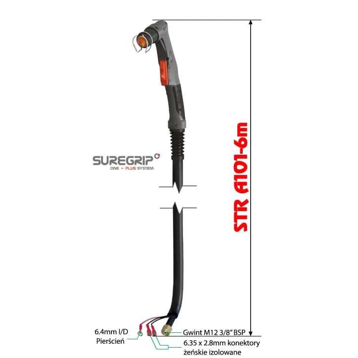 PLAZMA UCHWYT PLAZMOWY PARKER TRF A101 SUREGRIP 6m PLAZMA UCHWYT PLAZMOWY PARKER TRF A101 SUREGRIP 6m