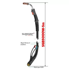 MIG UCHWYT SPAWALNICZY PARKER SUREGRIP ERGO 5000W PAK X 5m