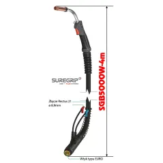 MIG UCHWYT SPAWALNICZY PARKER SUREGRIP ERGO 5000W PAK X 4m