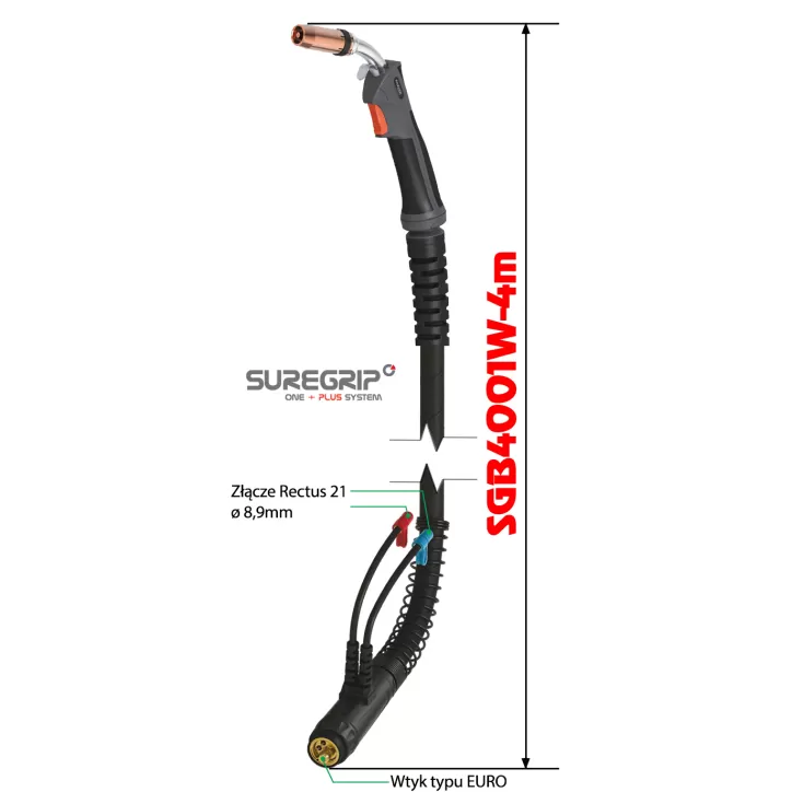MIG UCHWYT SPAWALNICZY PARKER SUREGRIP ERGO 4001W PAK X 4m MIG UCHWYT SPAWALNICZY PARKER SUREGRIP ERGO 4001W PAK X 4m
