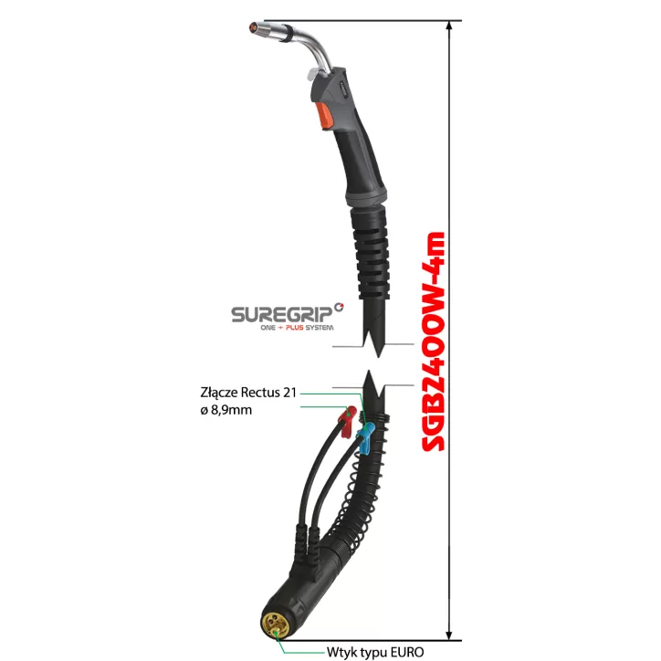 MIG UCHWYT SPAWALNICZY PARKER SUREGRIP ERGO 2400W PAK X 4m MIG UCHWYT SPAWALNICZY PARKER SUREGRIP ERGO 2400W PAK X 4m