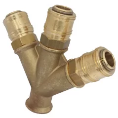 Rozdzielacz trójnik GAV 3x szybkozłącze 1x3/8" W