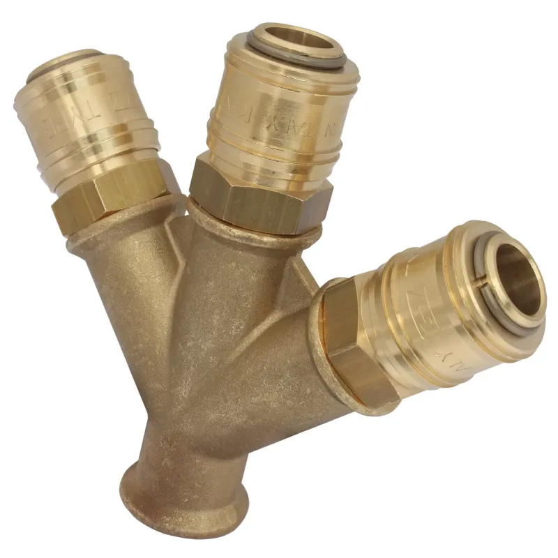 Rozdzielacz trójnik GAV 3x szybkozłącze 1x3/8" W Rozdzielacz trójnik GAV 3x szybkozłącze 1x3/8" W