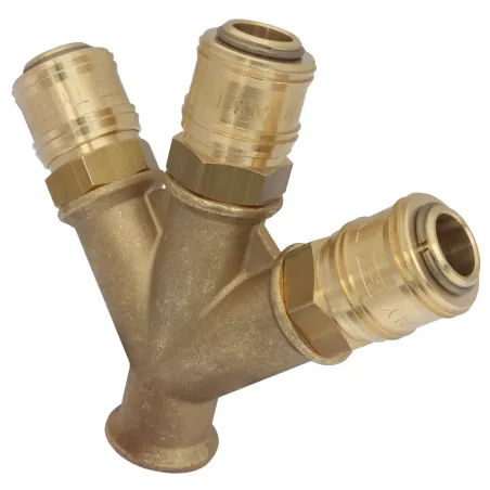 Rozdzielacz trójnik GAV 3x szybkozłącze 1x3/8" W