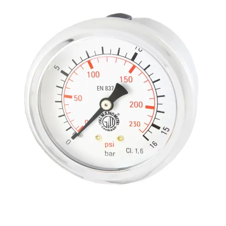 Manometr 63mm GLICERYNA 1/4" TYLNY 16bar