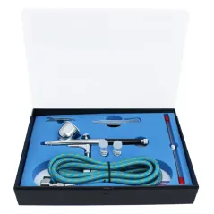 Aerograf BD130-KIT 0.2/0.3/0.5mm czarny 8ml regulacja + osprzęt