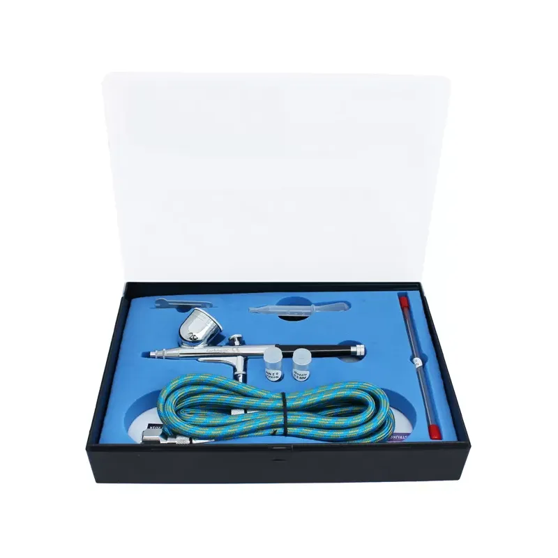 Aerograf BD130-KIT 0.2/0.3/0.5mm czarny 8ml regulacja + osprzęt